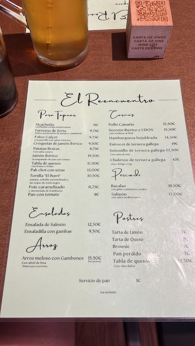 Menu Restaurant El Reencuentro Tarragona-2