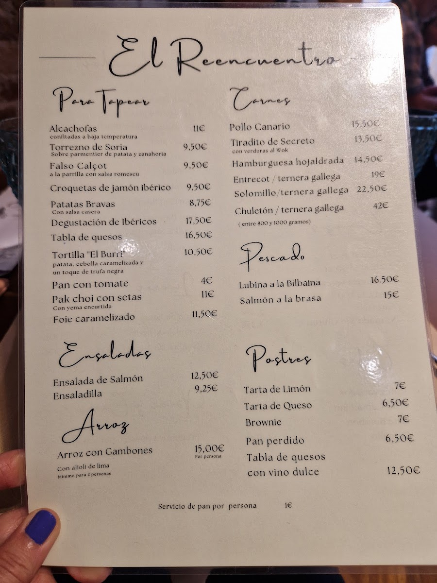 Menu Restaurant El Reencuentro Tarragona-7