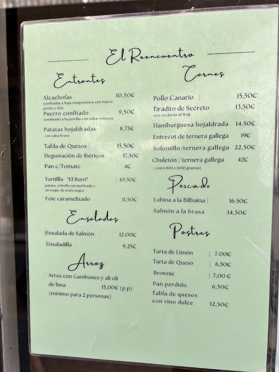 Menu Restaurant El Reencuentro Tarragona-9